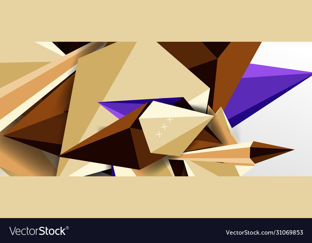 Trendy simple triangle abstract background Vector Image Trendy simple triangle abstract background