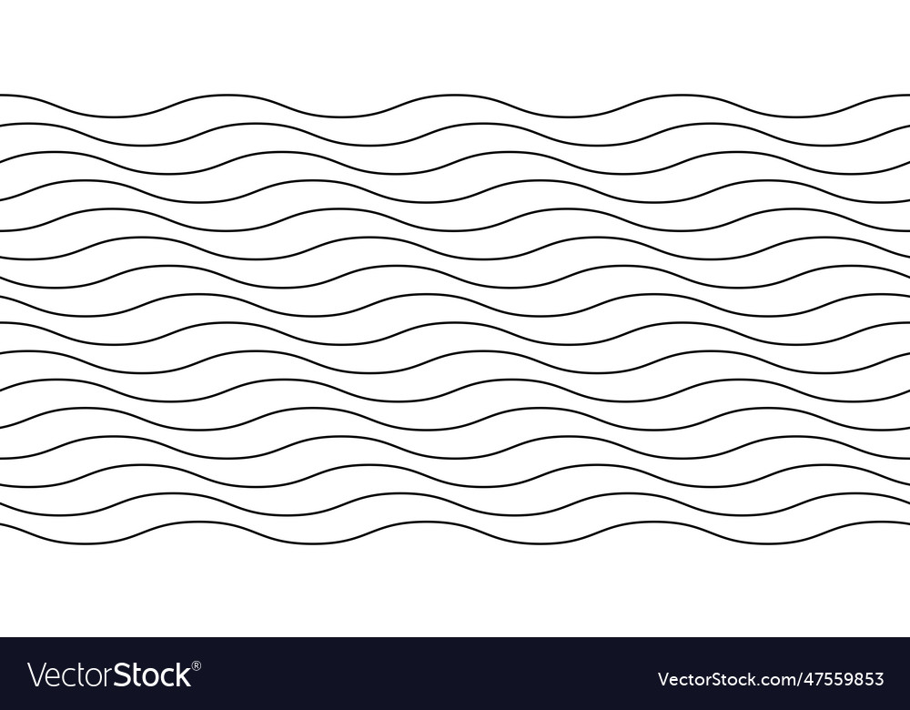 Wavy lines seamless pattern undulate stripes
