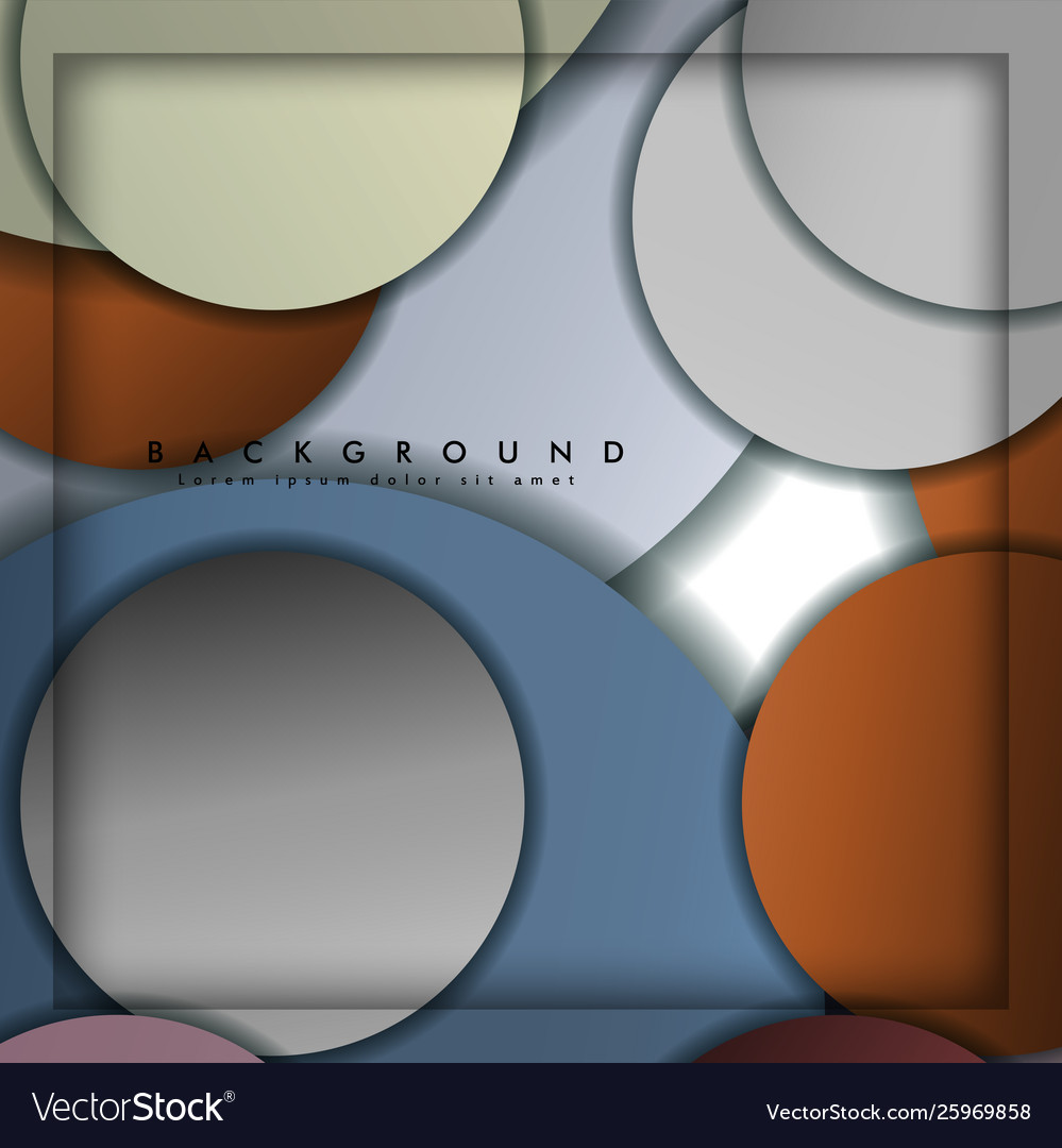 Abstract circle background with color stone vector image Abstract circle background with color stone