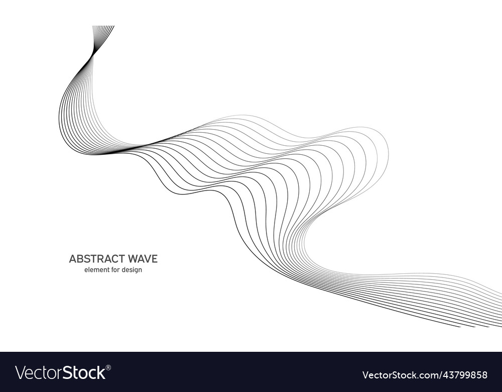 Abstract wave element for design digital vector image Abstract wave element for design digital