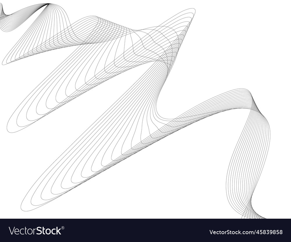 Abstract wave element for design digital