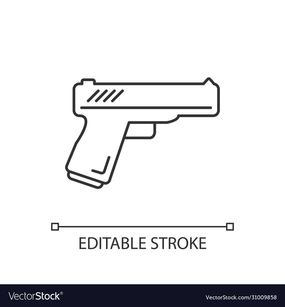 Action flick pixel perfect linear icon thin line vector image Action flick pixel perfect linear icon thin line