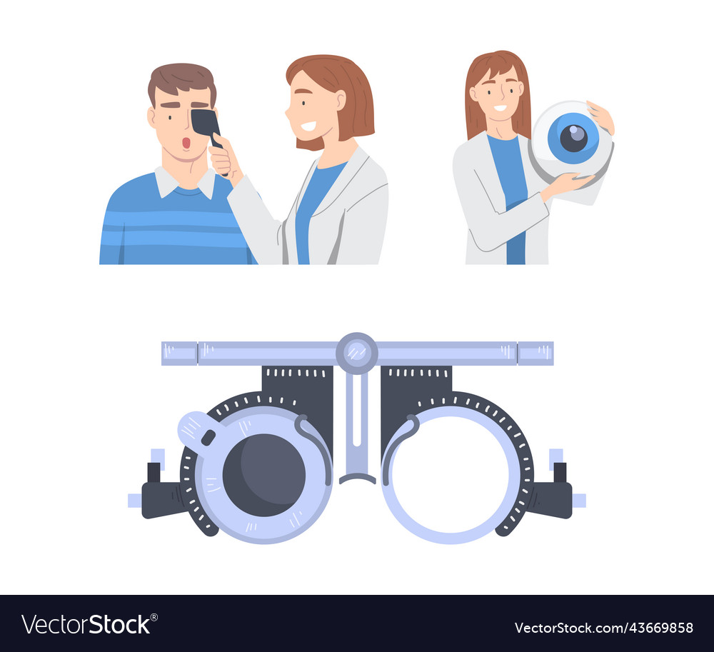 Eyesight diagnostics patient visiting