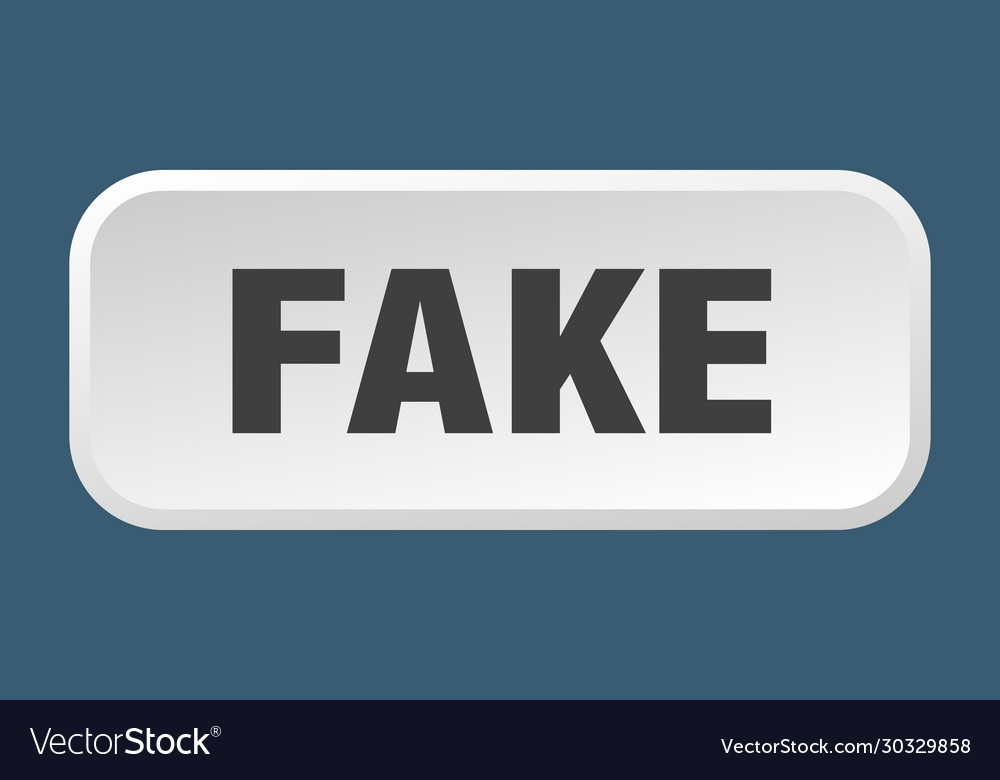 Fake button square 3d push