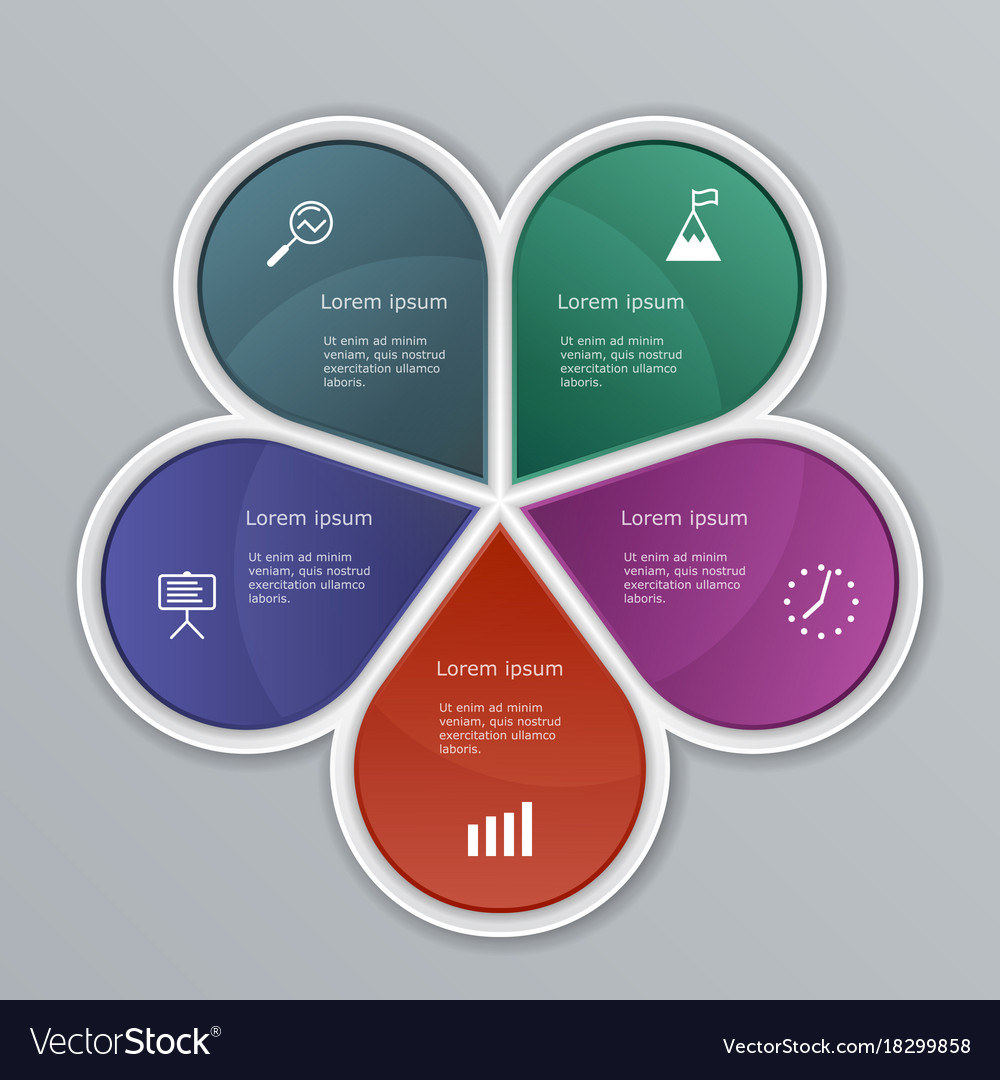 Infographic elements set workflow layout