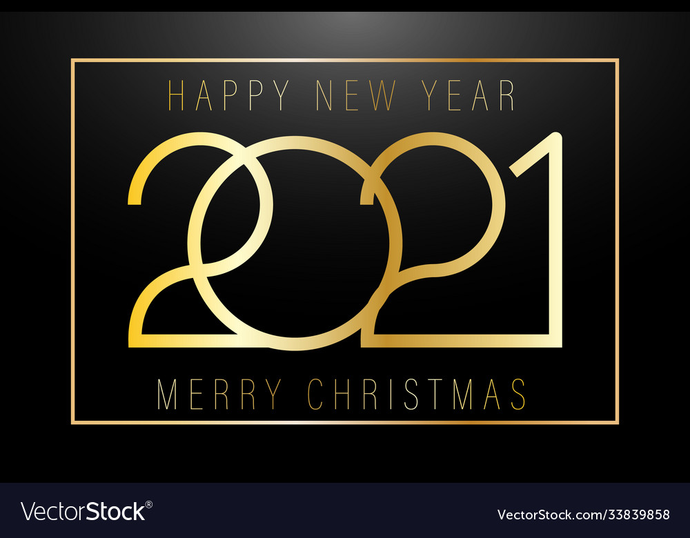 New year 2021 happy and merry christmas