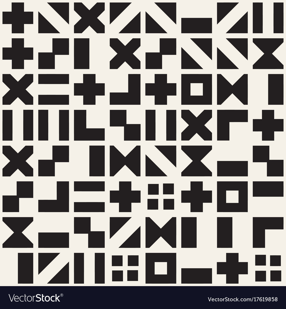 Random shapes seamless pattern modern