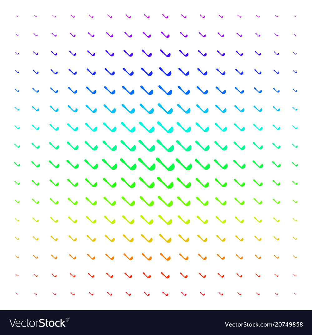 Scoop shape halftone spectrum effect