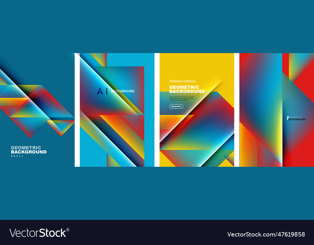 Set of abstract backgrounds - overlapping