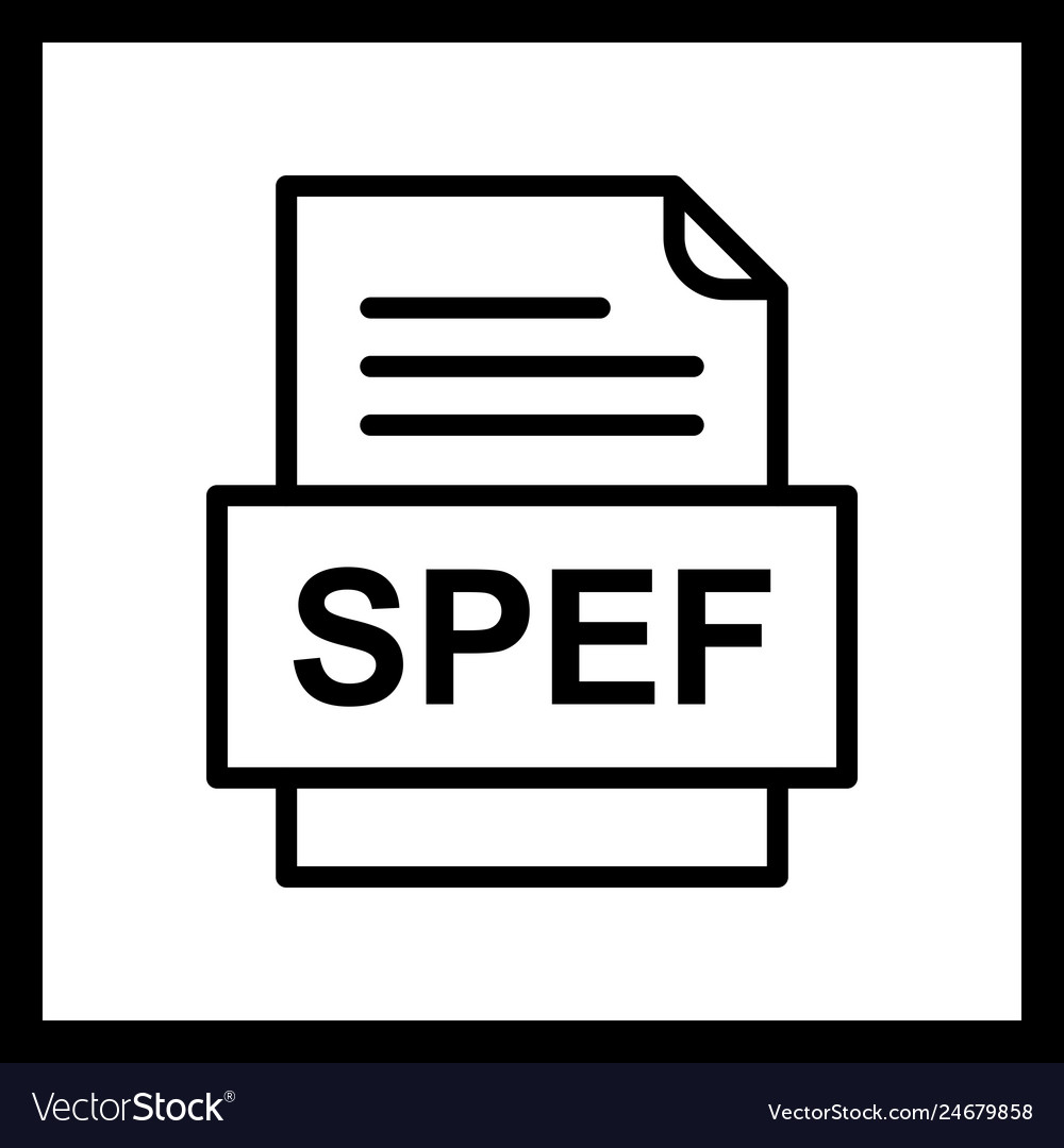 Spef file document icon