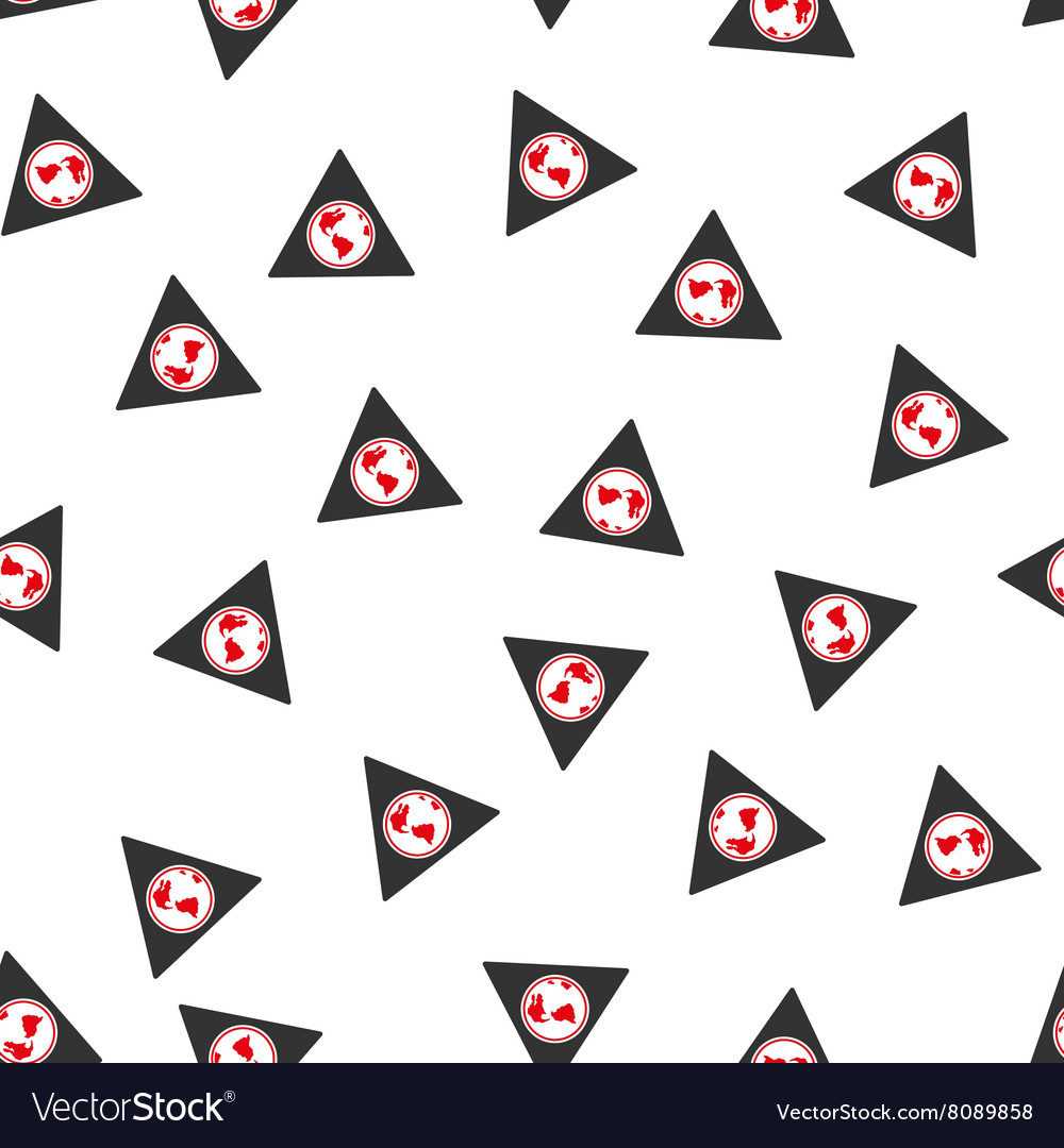 Terra triangle flat seamless pattern