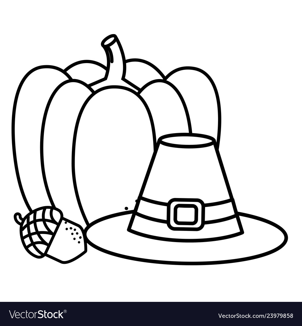 Thanksgiving day cartoon Royalty Free Vector Image