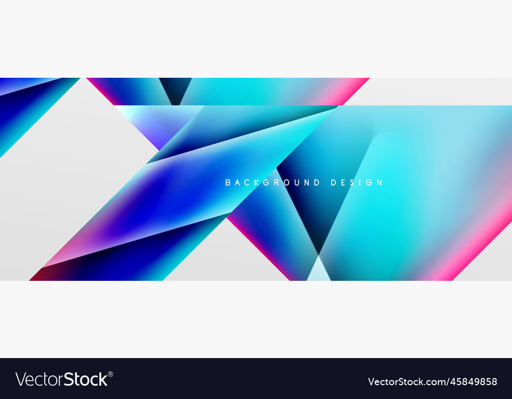 Triangle fluid color gradient abstract background