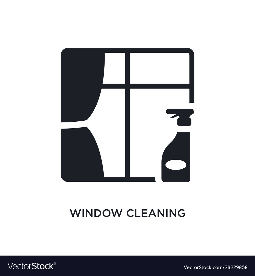 Window cleaning isolated icon simple element from