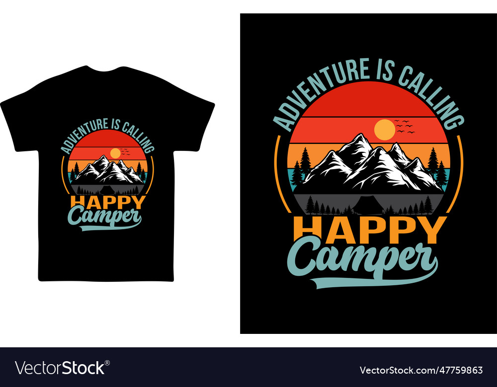 Camping T-Shirt - Mountain Adventure