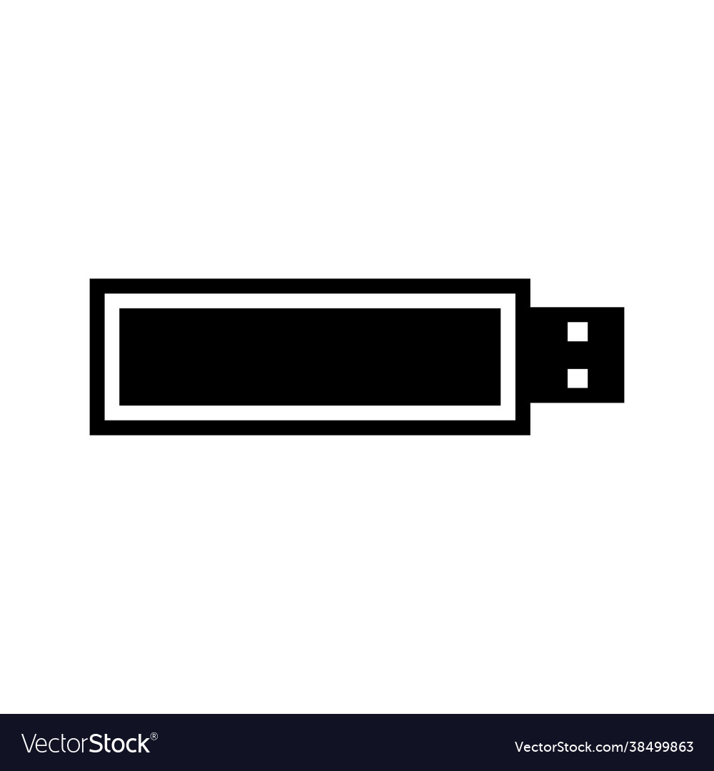 Flash disk icon vector image Flash disk icon