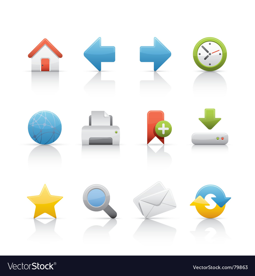 Icon set web and internet