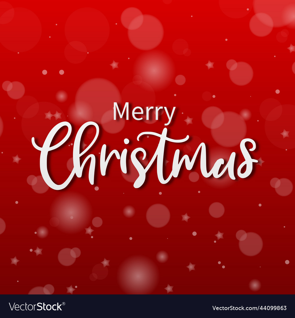 Merry year red bokeh background web
