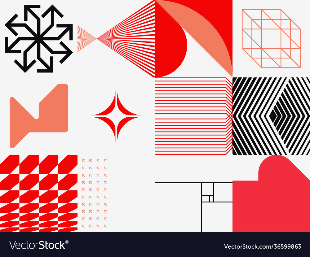 Neue retro Muster Artwork Design Zusammensetzung