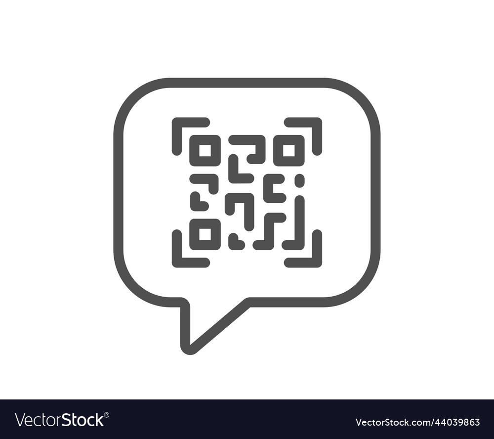 Qr-Codezeile Symbol Scan Barcode-Zeichen