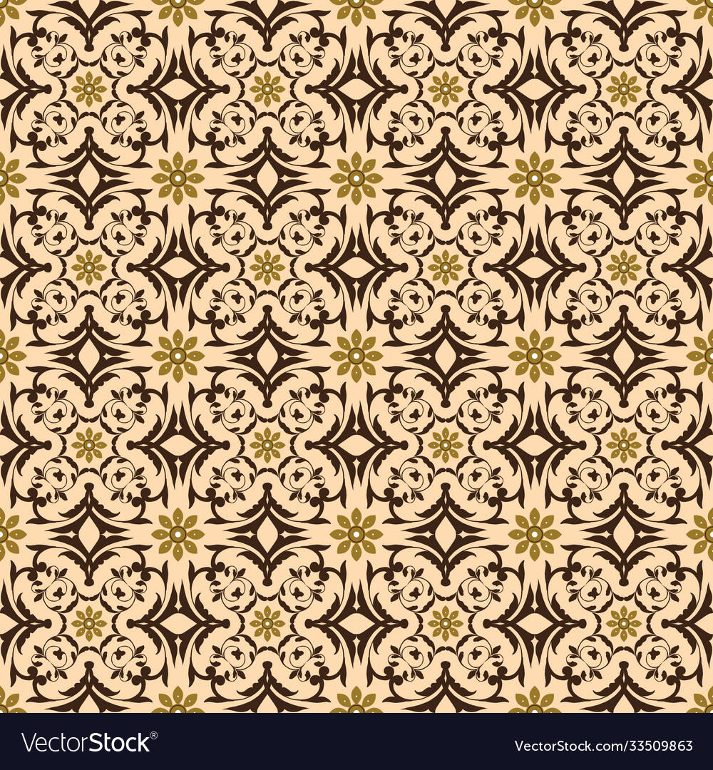 Simple central java batik Royalty Free Vector Image