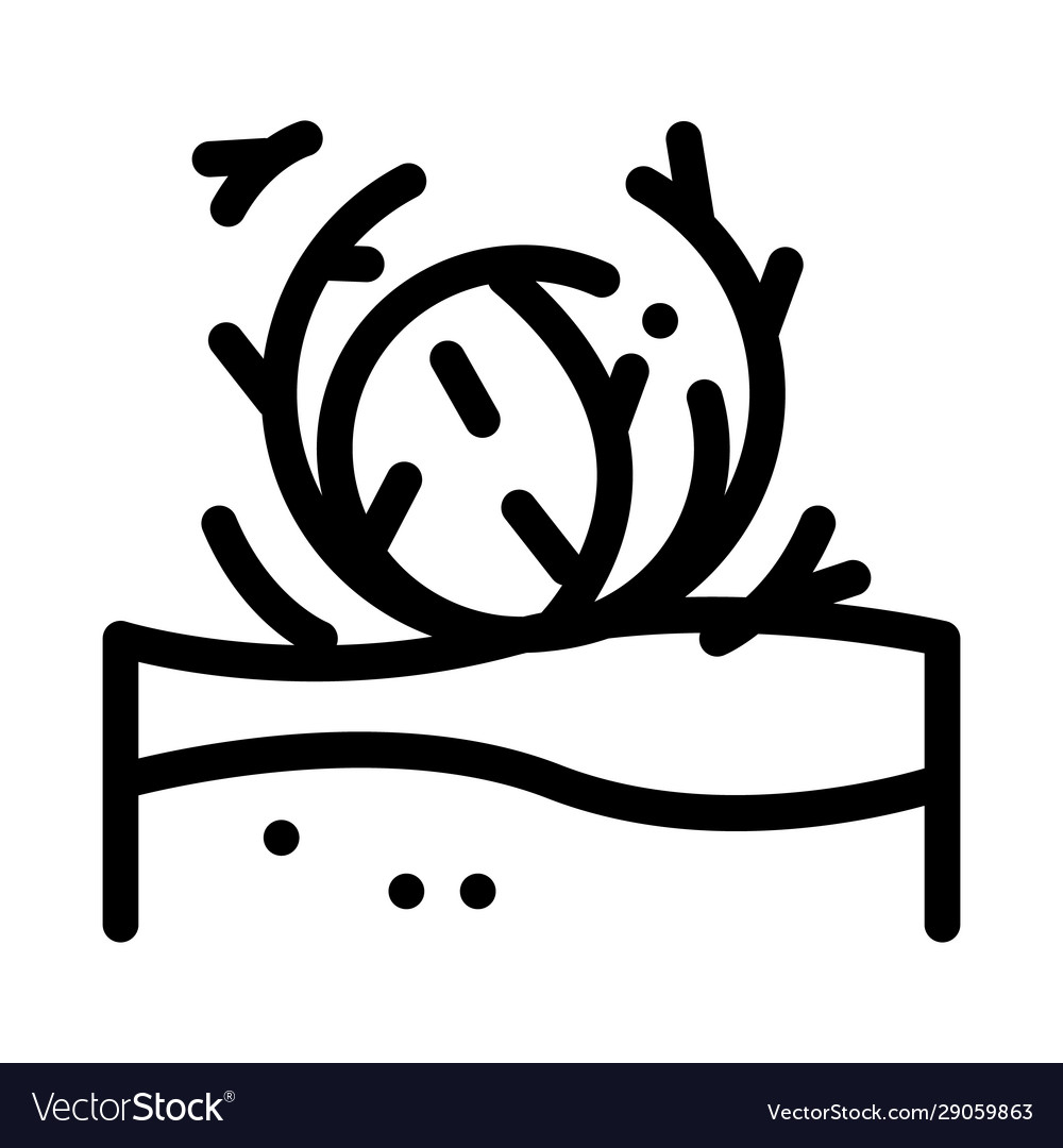 Tumbleweed icon outline