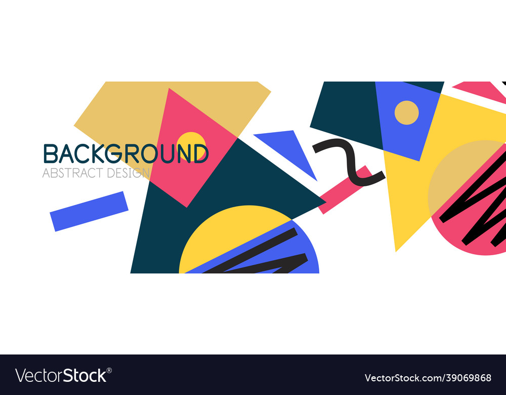 Abstract background with blocks lines geometric vector image Abstract background with blocks lines geometric