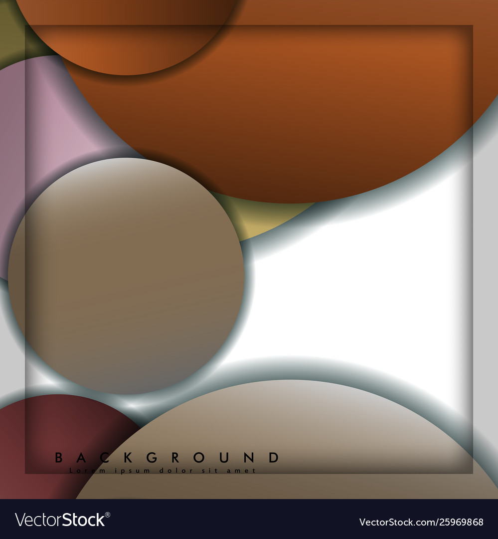 Abstract circle background with color stone vector image Abstract circle background with color stone