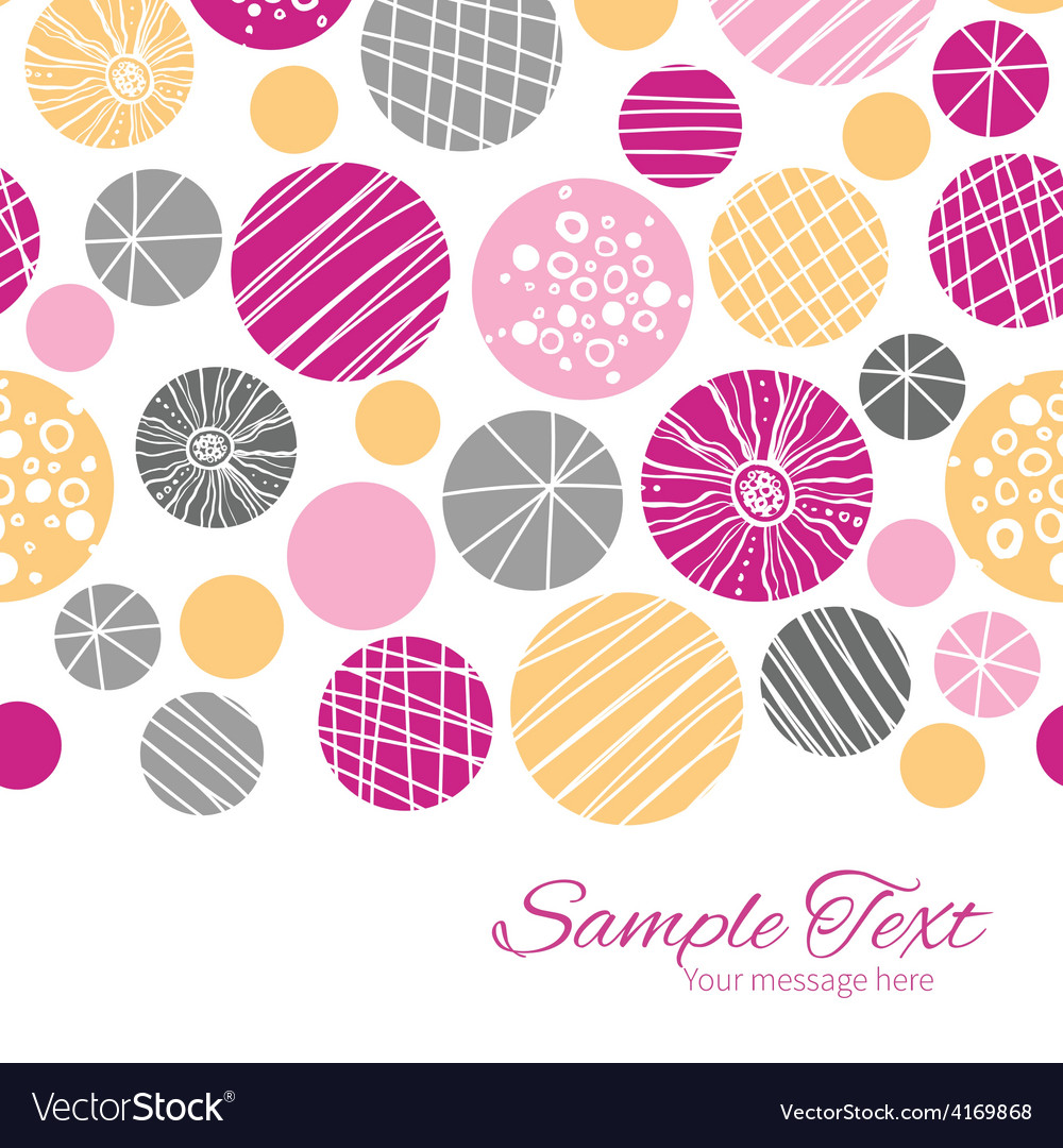 Abstract textured bubbles horizontal border