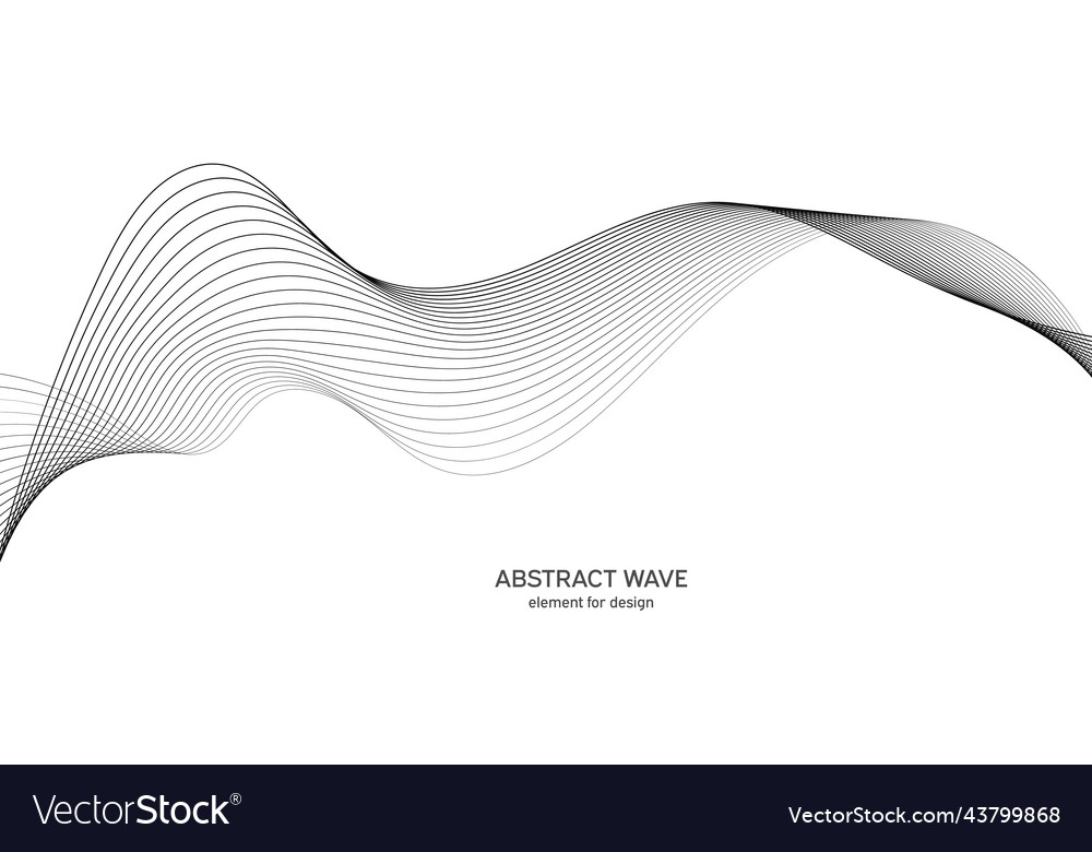 Abstract wave element for design digital Vector Image Abstract wave element for design digital