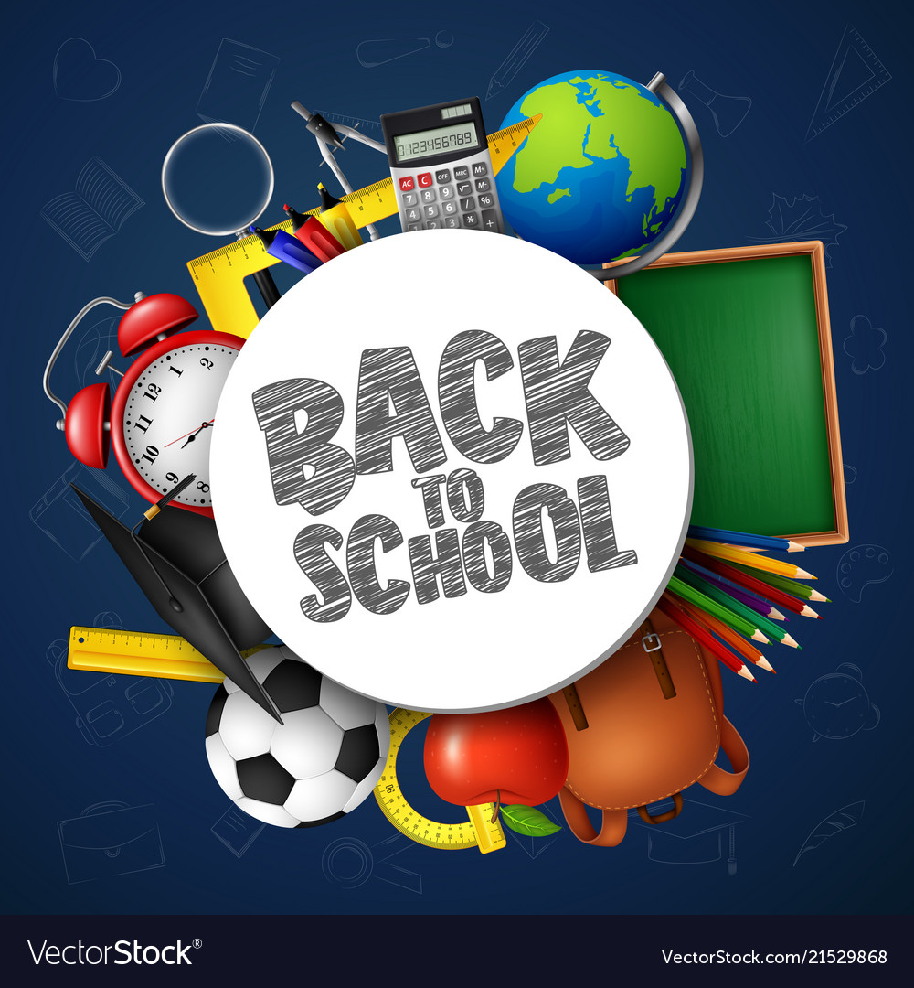 Back to school Royalty Free Vector Image - VectorStock