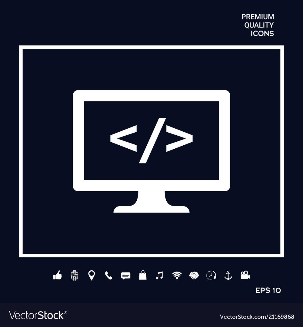 Coding symbol icon