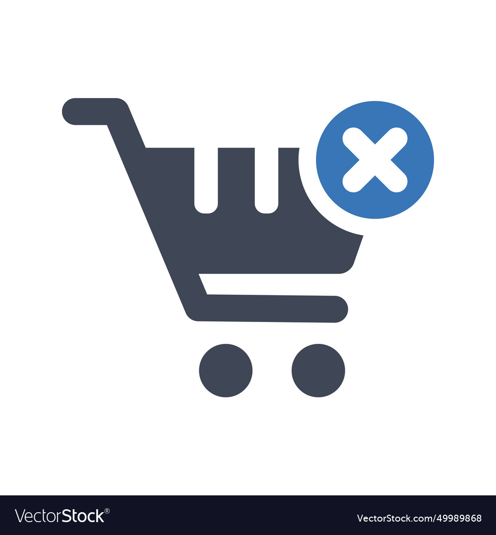 Delete cart icon