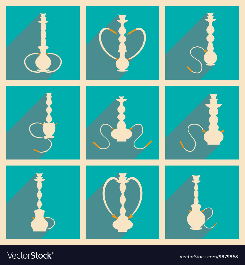Flat with shadow concept and mobile application