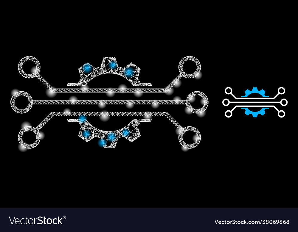 Glossy web model digital industry with colorful