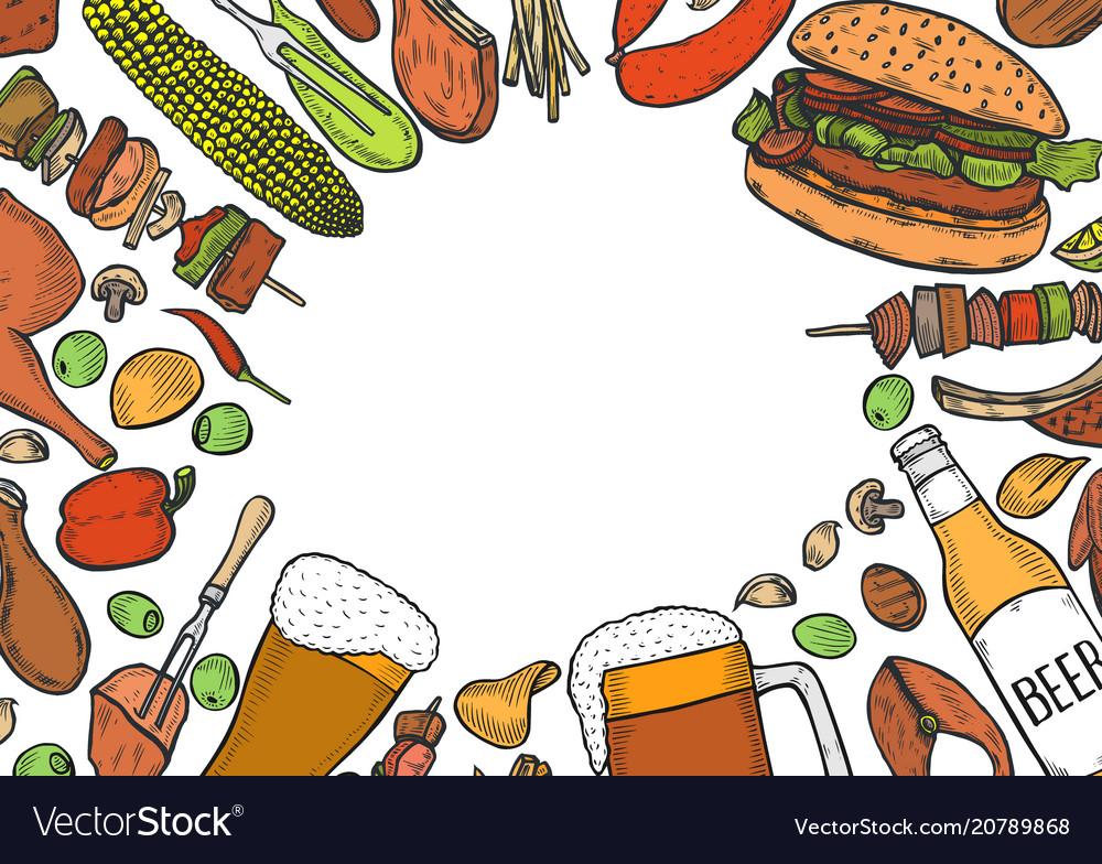 Grill menu design template
