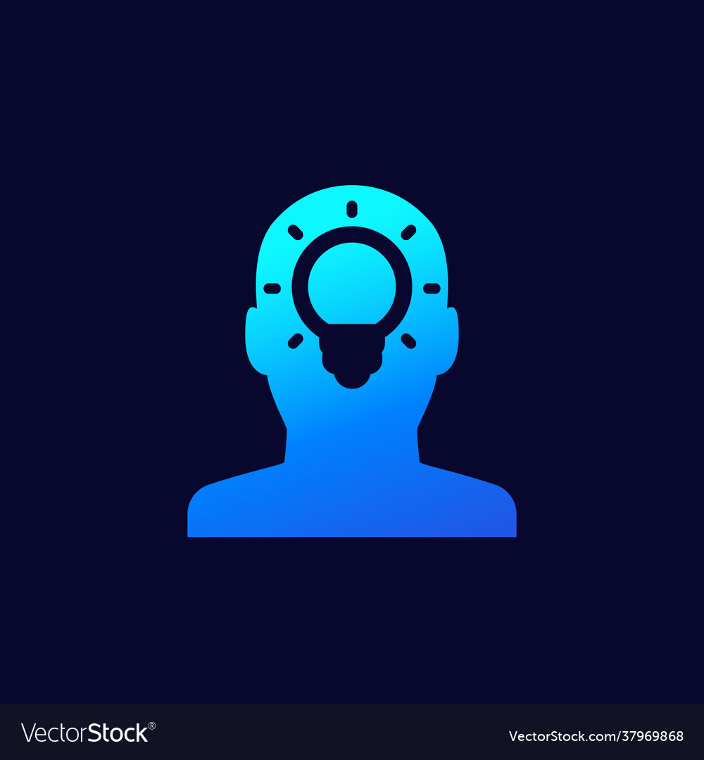 Idea insight icon for web