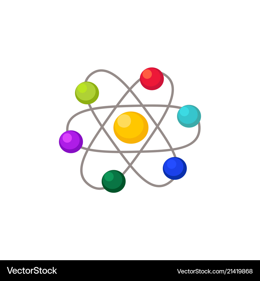 Molecule isolated Royalty Free Vector Image - VectorStock
