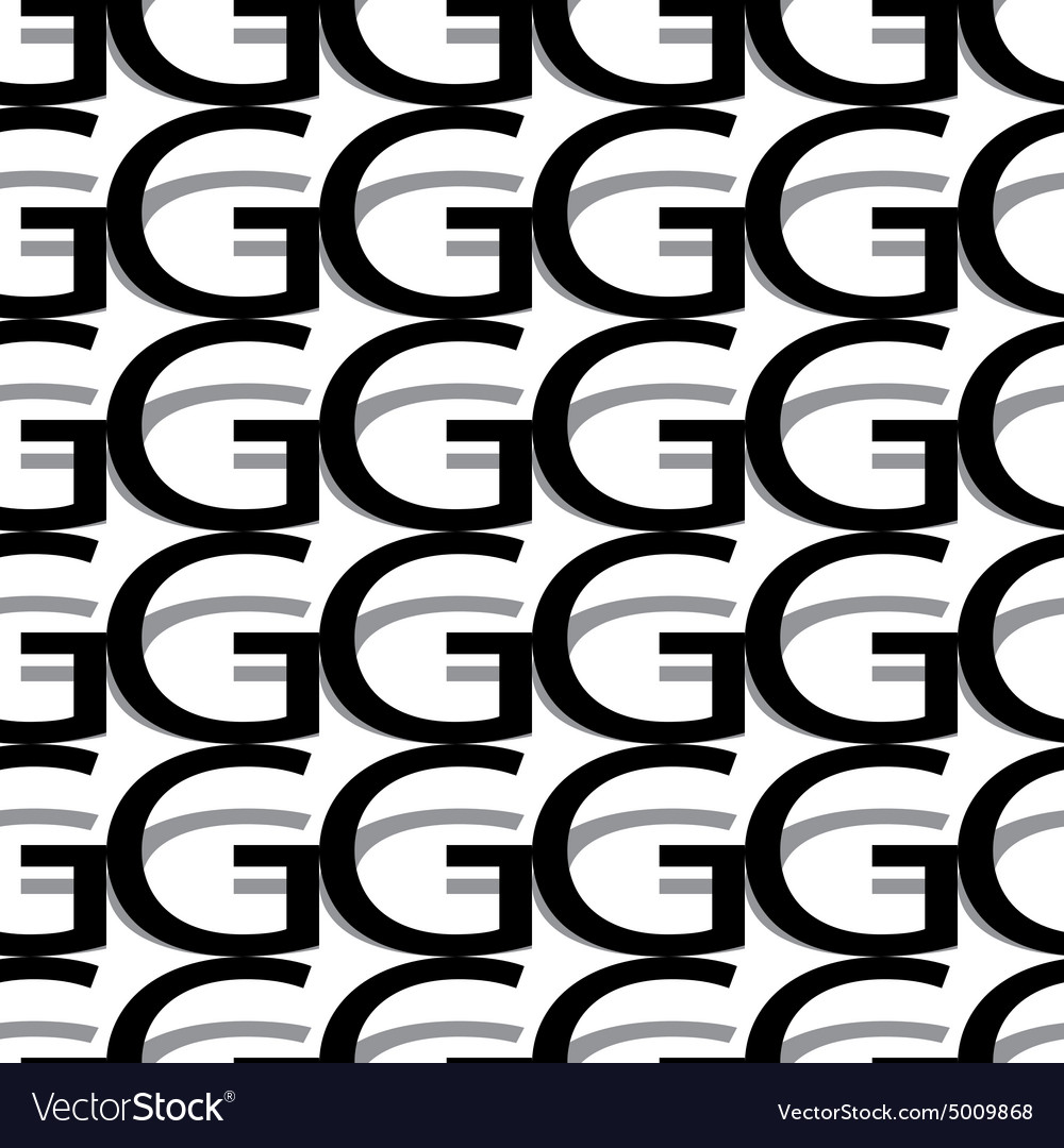 Pattern letter g