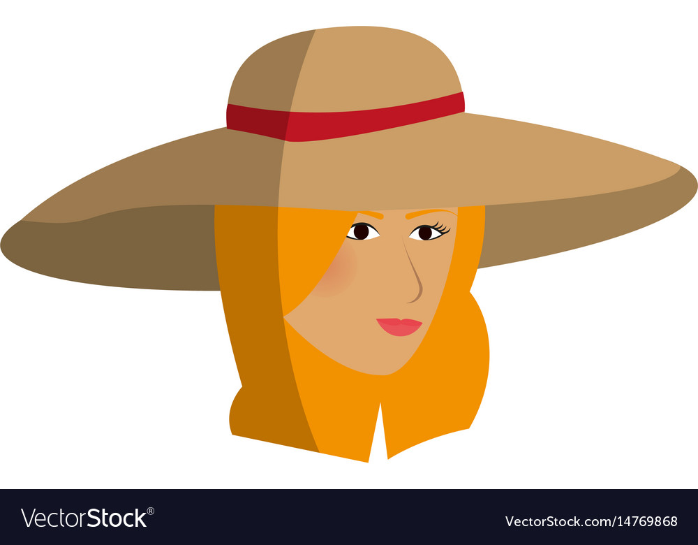 Pretty happy woman icon image Royalty Free Vector Image