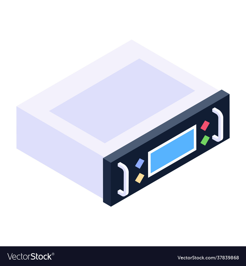 Server rack Royalty Free Vector Image - VectorStock