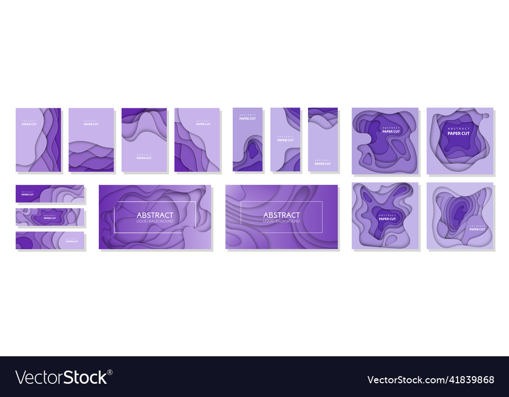 Set of 16 backgrounds with deep violet color Vector Image Set of 16 backgrounds with deep violet color