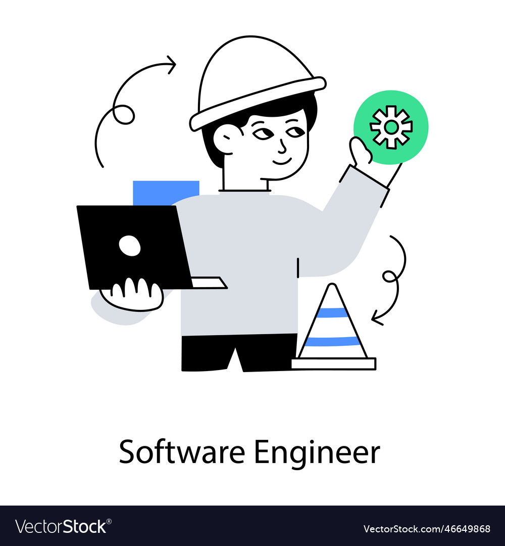 Software engineer Royalty Free Vector Image - VectorStock