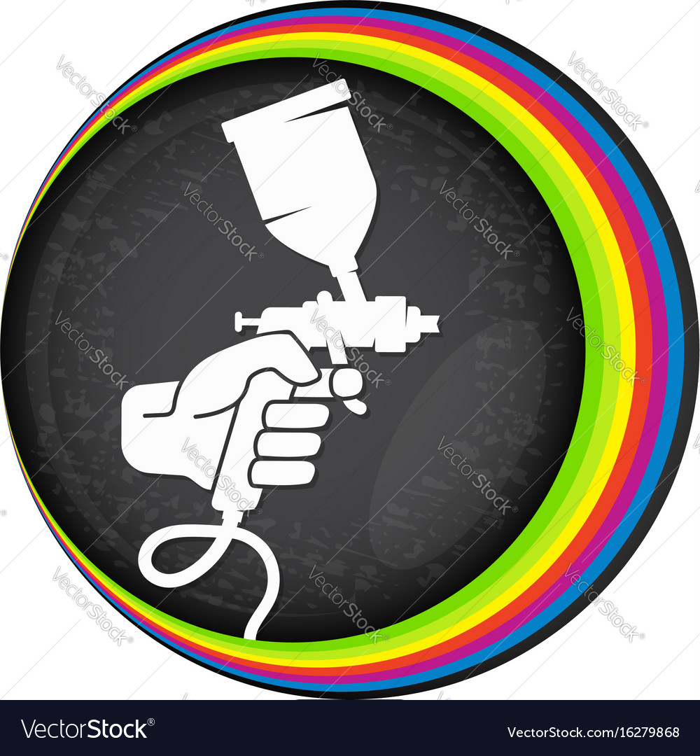 Spray for painting symbol Royalty Free Vector Image