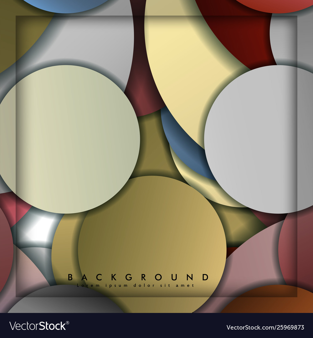 Abstract circle background with color stone vector image Abstract circle background with color stone