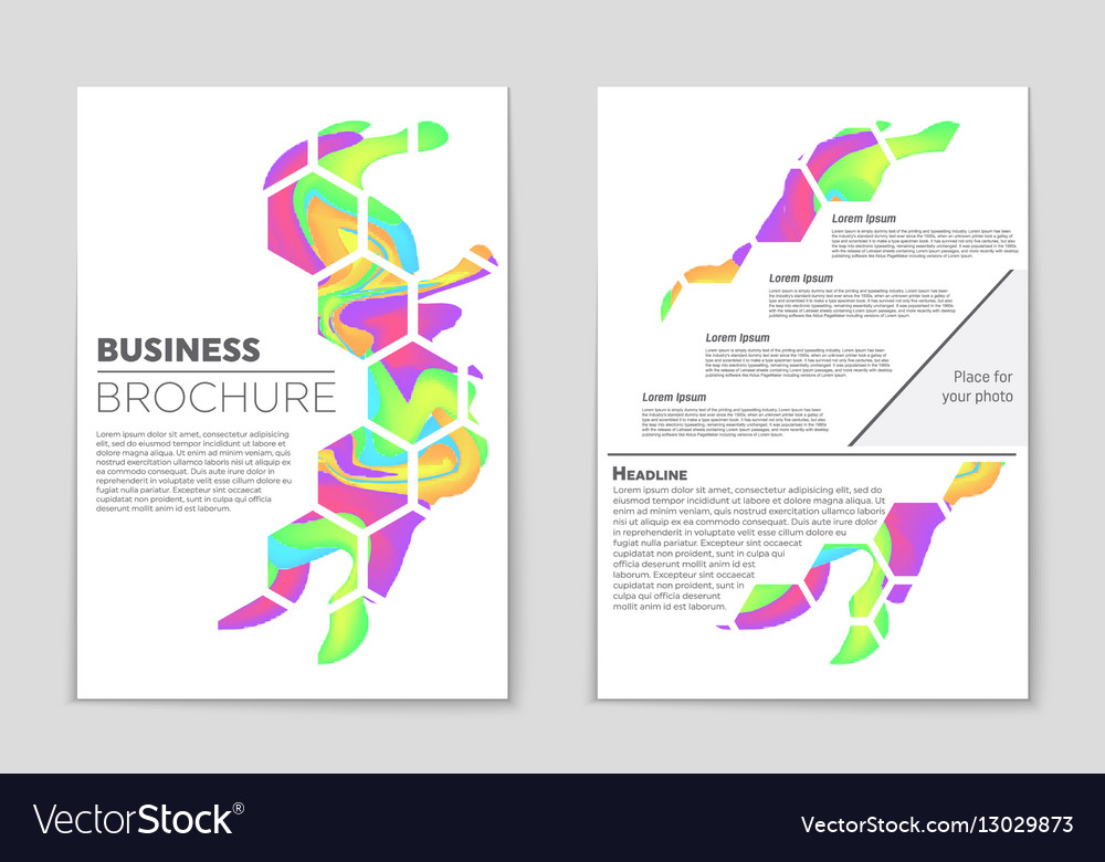 Abstract layout background set for art