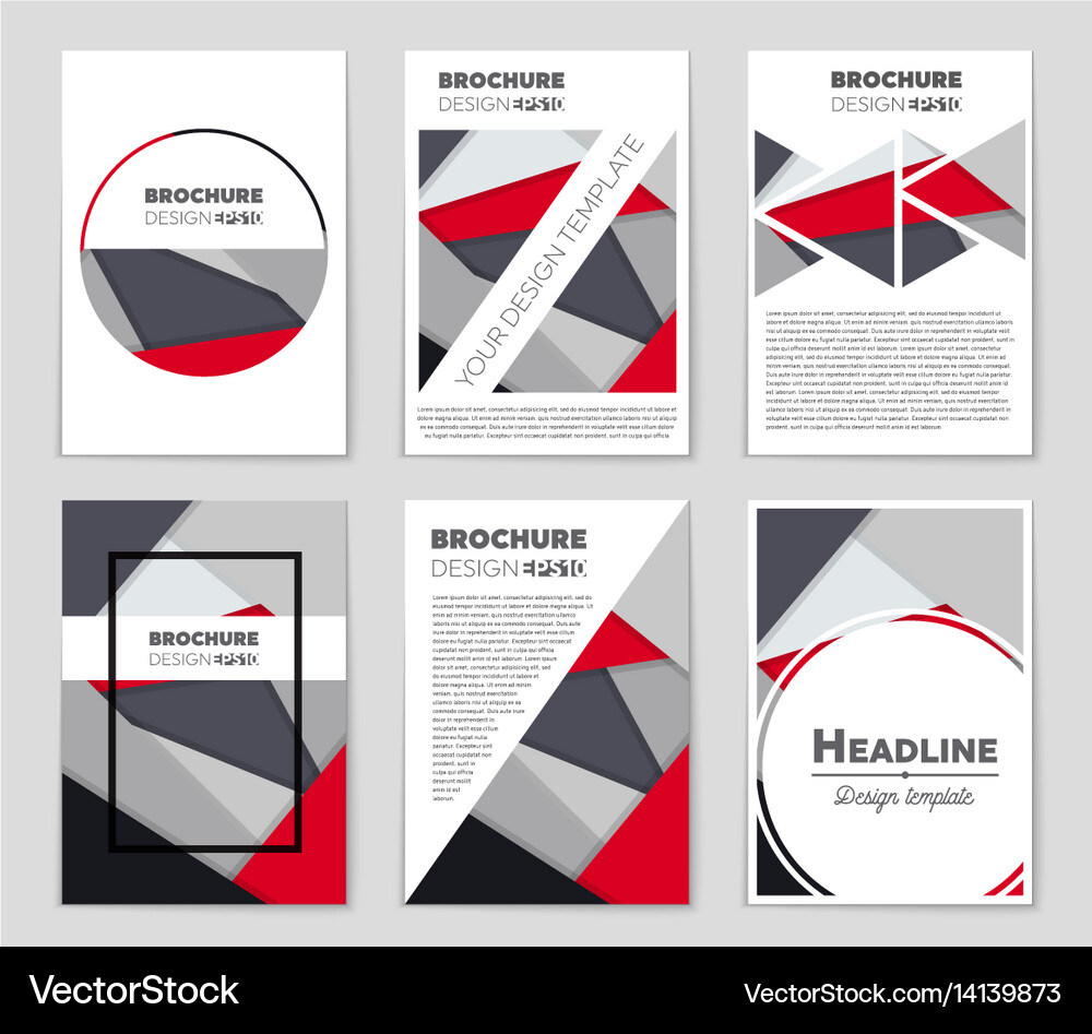 Abstract layout background set for art Royalty Free Vector