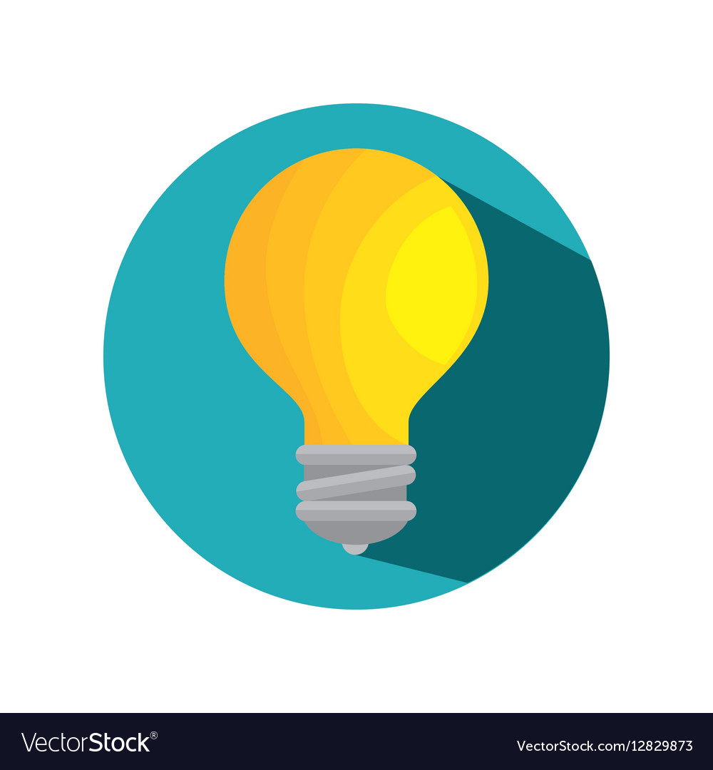 Bulb light education icon Royalty Free Vector Image