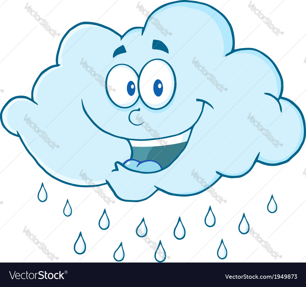 Cartoon weather symbol Royalty Free Vector Image