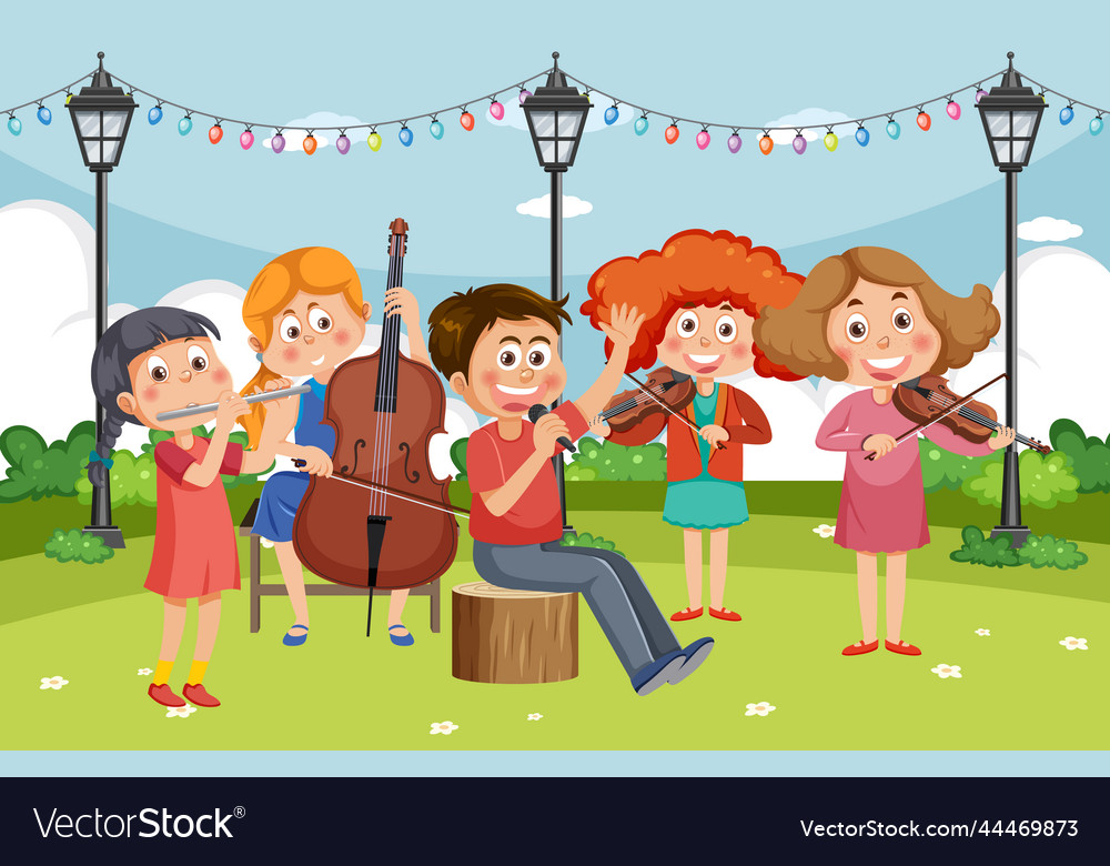 Kindermusik Band Spielinstrument